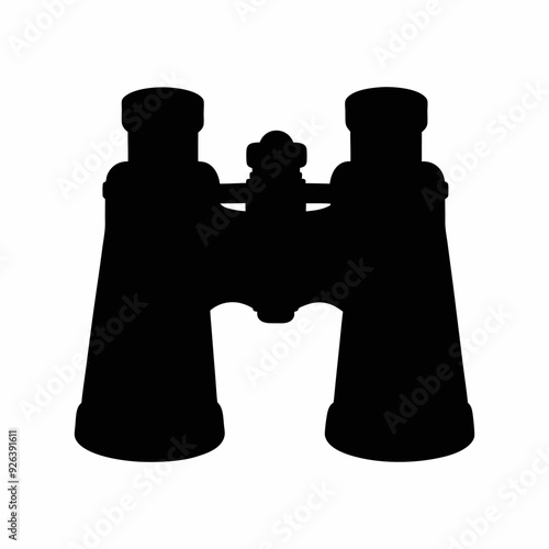 Binoculars silhouette illustration