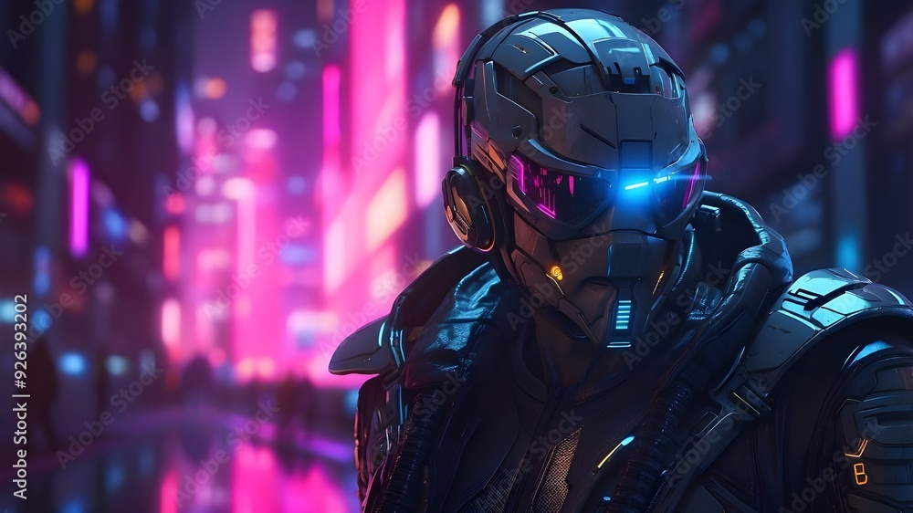 Cyberpunk-inspired backdrop material with futuristic technology with a light and line effect Cyberpunk-inspired backdrop material with futuristic technology with a light and line effect