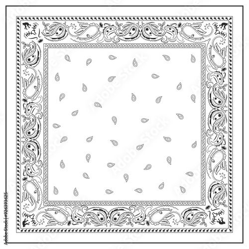 Paisley print for fabric and textile