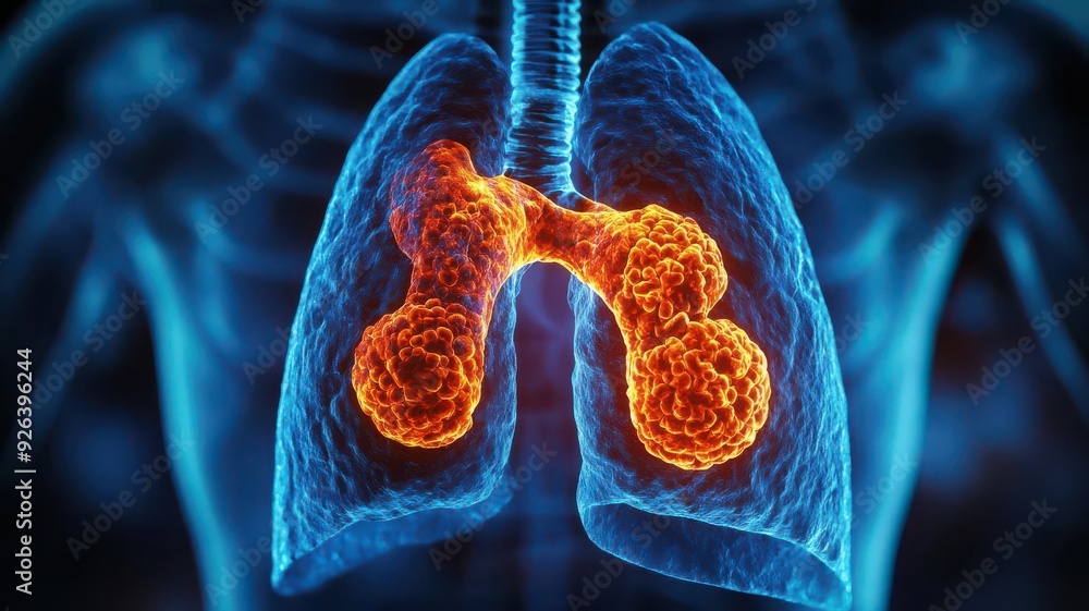 Visualization of shrinking lung tumor due to successful immunotherapy ...