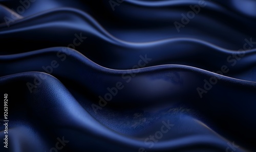 Abstract Wavy Blue Fabric Texture