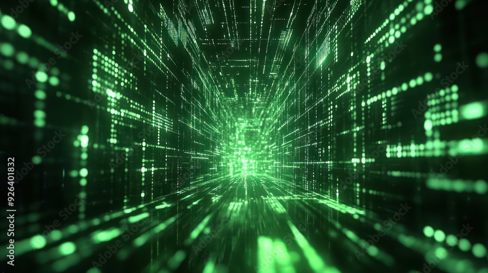 Futuristic digital abstract futuristic green futuristic data matrix connection digital concept background wallpaper AI generated image Futuristic digital abstract futuristic green futuristic data matrix connection digital concept background wallpaper AI generated image