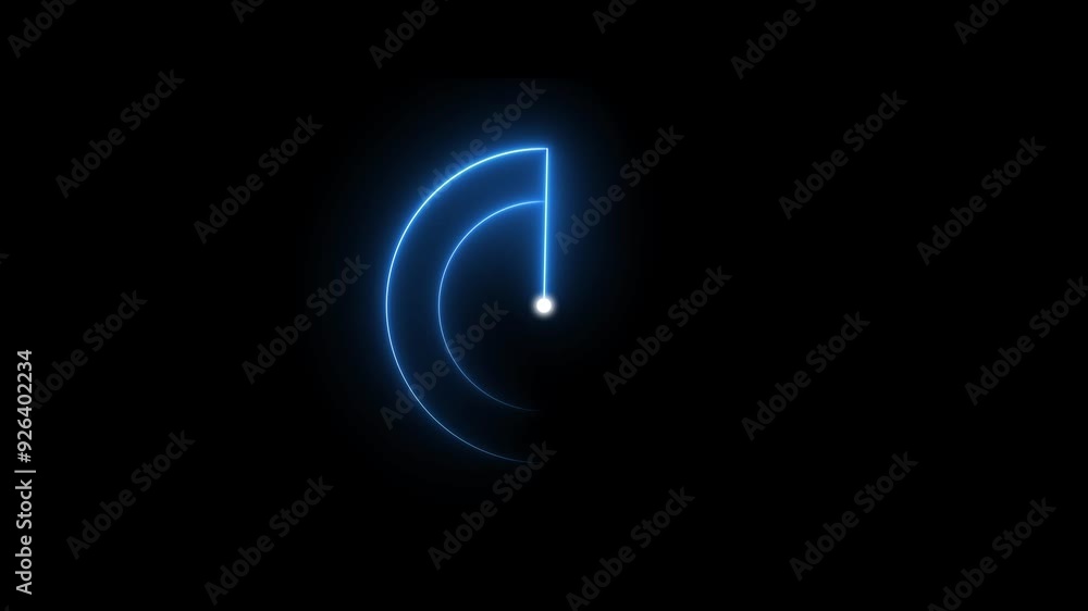 Blue Neon Radar Screen Location Searching Animation. Searching Radio Waves Radar HUD Technology. Blue Neon Radar Screen Location Searching Animation. Searching Radio Waves Radar HUD Technology.