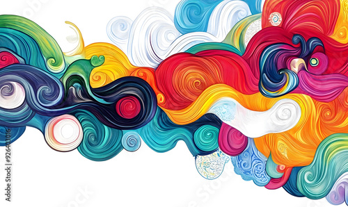 abstract beautiful pattern and color combination background