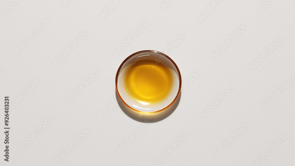 Serum oil sample swatch round shape texture isolated on white background Serum oil sample swatch round shape texture isolated on white background