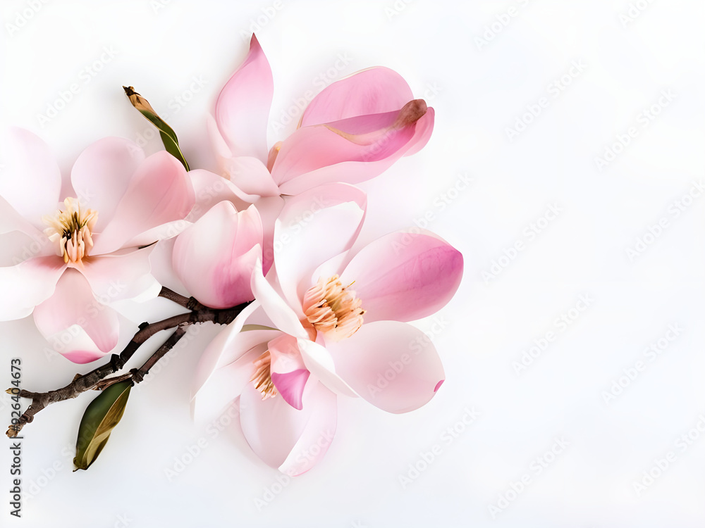 Naklejka premium Pink magnolia