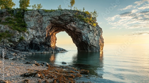 Hollow Rock on Lake Superior's MN north shore photo