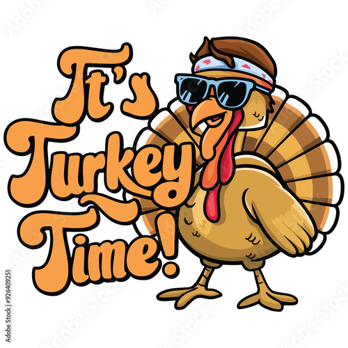 It's Turkey time SVG   t-shirt design