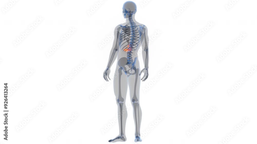 Human Internal Organs Pancreas with Gallbladder Anatomy Animation Concept Human Internal Organs Pancreas with Gallbladder Anatomy Animation Concept