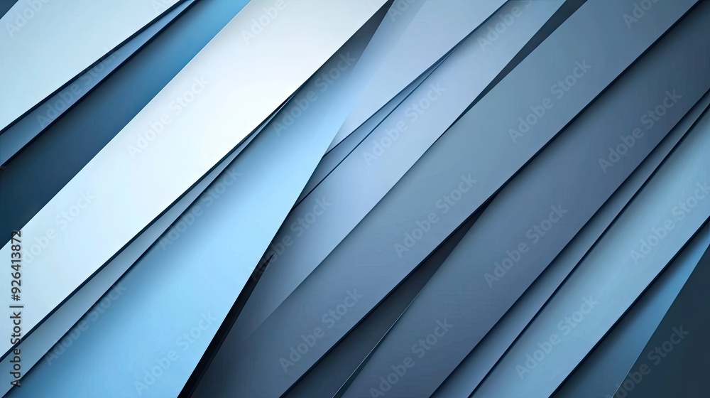 Abstract geometric background with blue-grey shadow lines. The modern, futuristic design features a clean layout with plenty of blank space for creative Abstract geometric background with blue-grey shadow lines. The modern, futuristic design features a clean layout with plenty of blank space for creative
