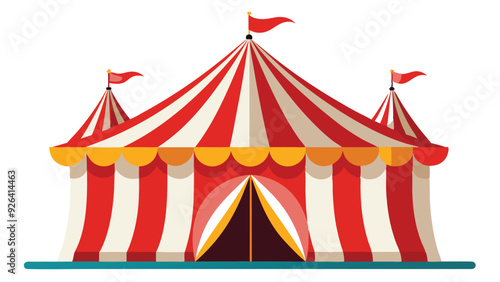 circus tent vector illustration on white background