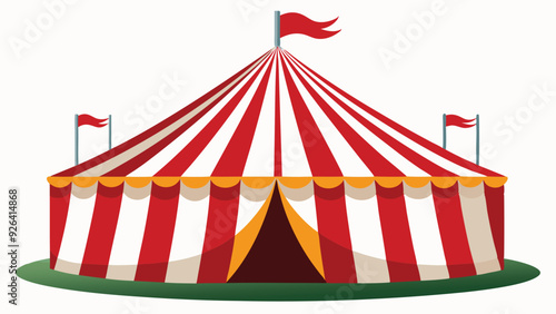 circus tent vector illustration on white background