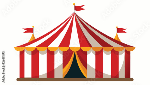circus tent vector illustration on white background