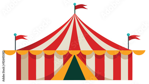 circus tent vector illustration on white background
