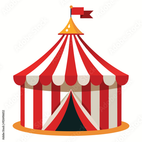 circus tent vector illustration on white background