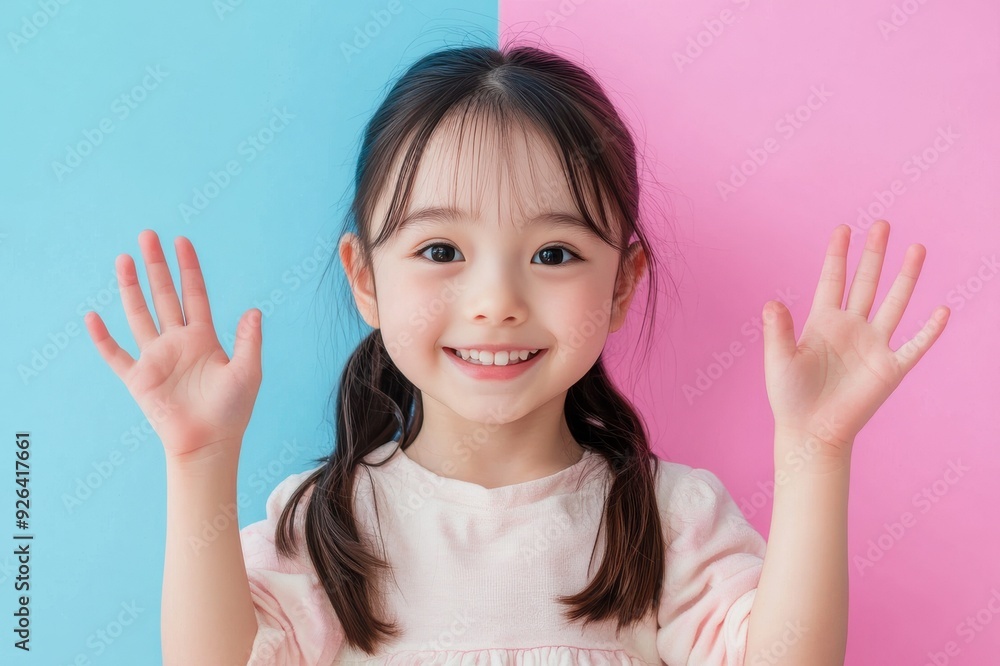 両手を広げてバンザイする笑顔の日本人キッズ(お稽古・お遊戯・ダンス・うれしい・喜ぶ) 両手を広げてバンザイする笑顔の日本人キッズ(お稽古・お遊戯・ダンス・うれしい・喜ぶ)