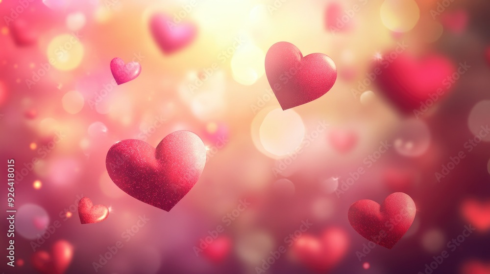 Blurred Valentine's Day background in EPS 10 vector design, showcasing pink and red hues with a soft bokeh effect and floating hearts. Blurred Valentine's Day background in EPS 10 vector design, showcasing pink and red hues with a soft bokeh effect and floating hearts.