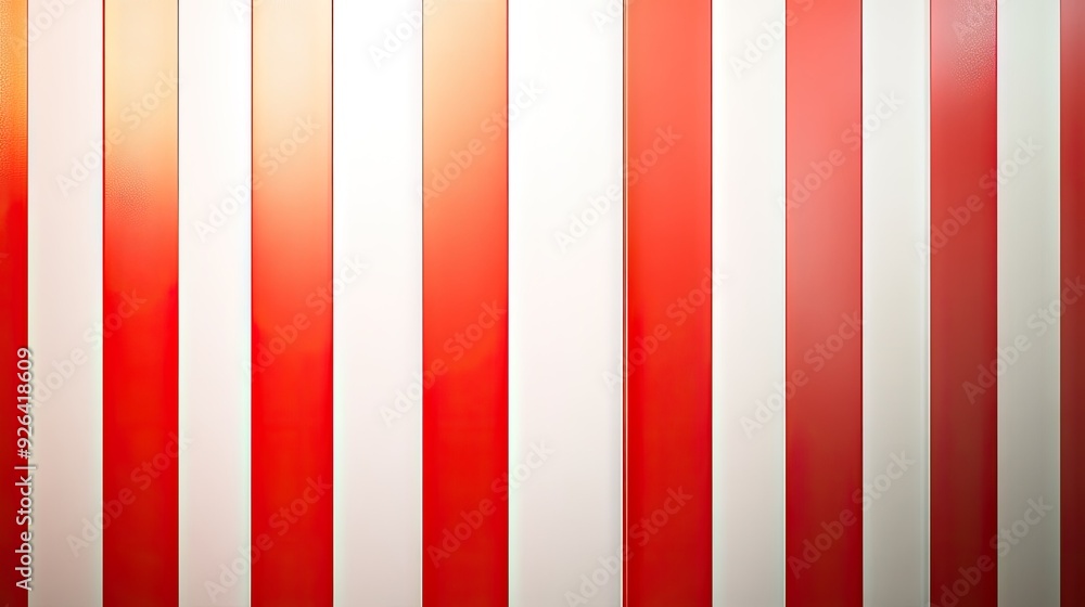 Bold red and white stripes on a gradient white background, creating a striking abstract pattern. Ideal for vibrant and modern design applications and promotional uses. Bold red and white stripes on a gradient white background, creating a striking abstract pattern. Ideal for vibrant and modern design applications and promotional uses.
