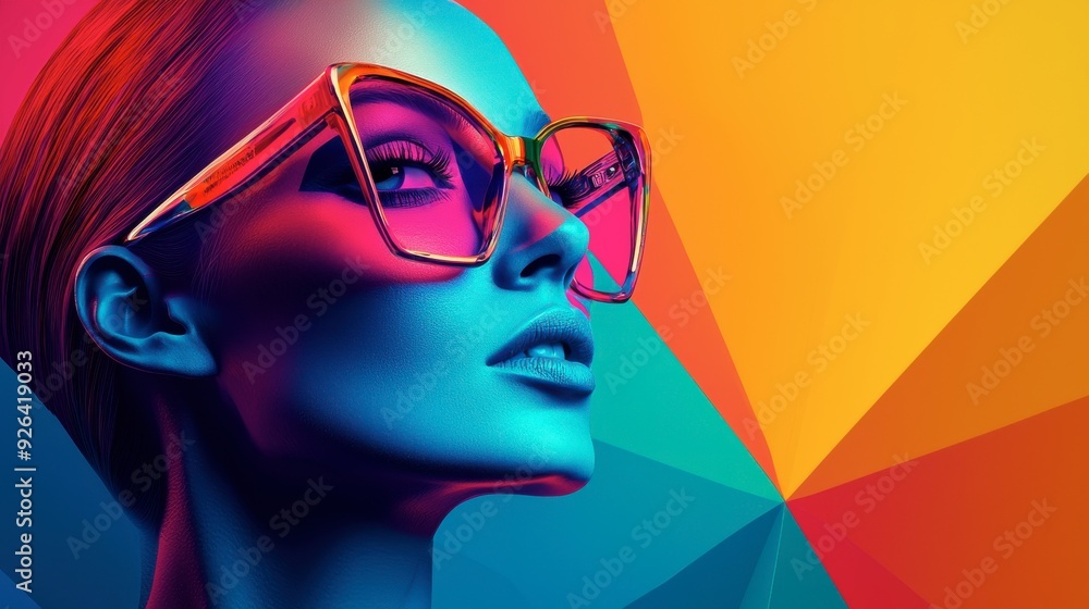 Fashion woman colorful, dressed in the latest fashion trends of the time, including chunky shoes, low-rise pants, crop tops, and oversized sunglasses, the bold eclectic fashion styles of the Y2K era. Fashion woman colorful, dressed in the latest fashion trends of the time, including chunky shoes, low-rise pants, crop tops, and oversized sunglasses, the bold eclectic fashion styles of the Y2K era.