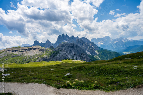 Hiking path with a view to Cadini di Misurina photo