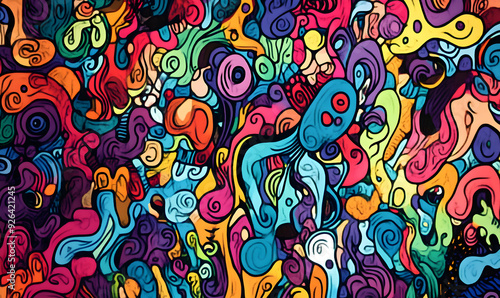 abstract beautiful pattern and color combination background