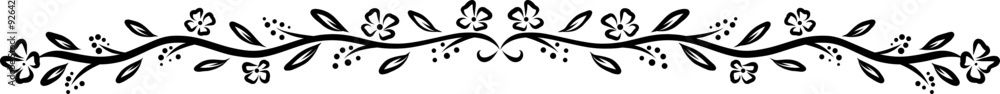 Hand-Drawn Nature Decoration Divider Hand-Drawn Nature Decoration Divider