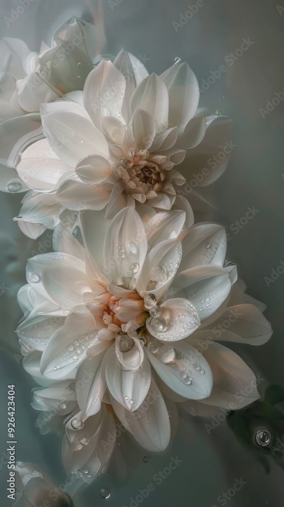 Beautiful flowers floating in a pool of water Beautiful flowers floating in a pool of water