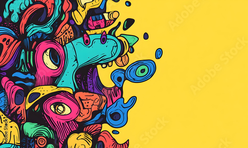 abstract beautiful pattern and color combination background