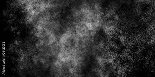 Abstract dark grey storm cloud texture. black dramatic smoke brush effect smoke swirls misty fog isolated, background. Gray grunge painted paper textured canvas for design watercolor scraped vector.	