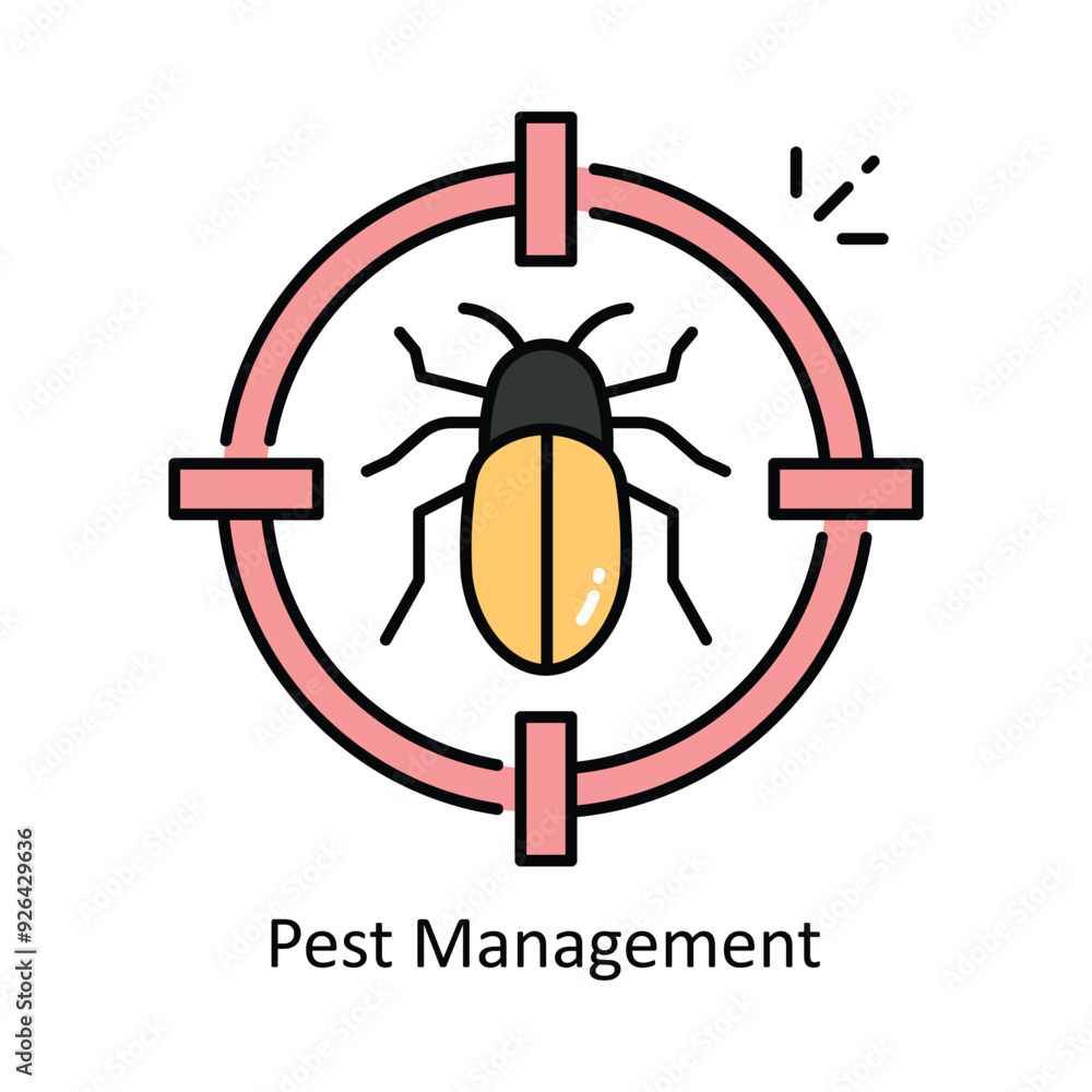 Pest Management vector Filled outline icon style illustration. Symbol on White background EPS 10 File Pest Management vector Filled outline icon style illustration. Symbol on White background EPS 10 File