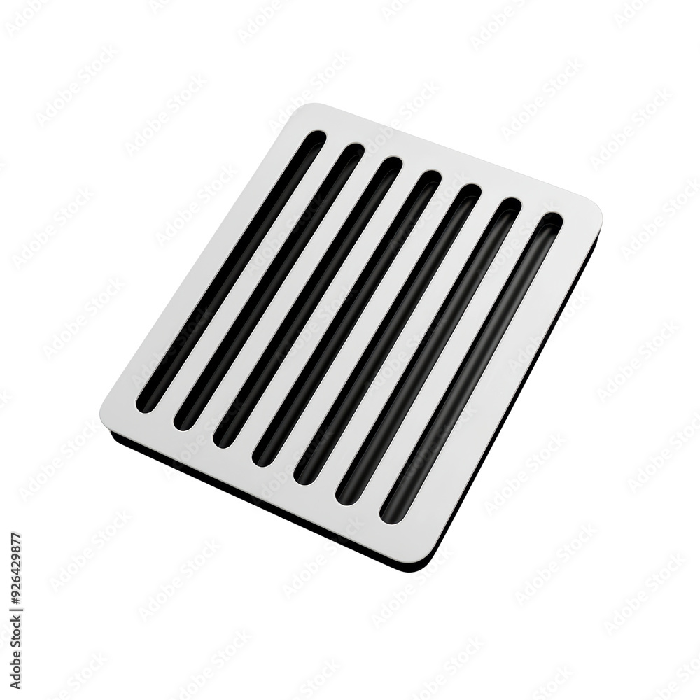 A white and black object with six black lines A white and black object with six black lines