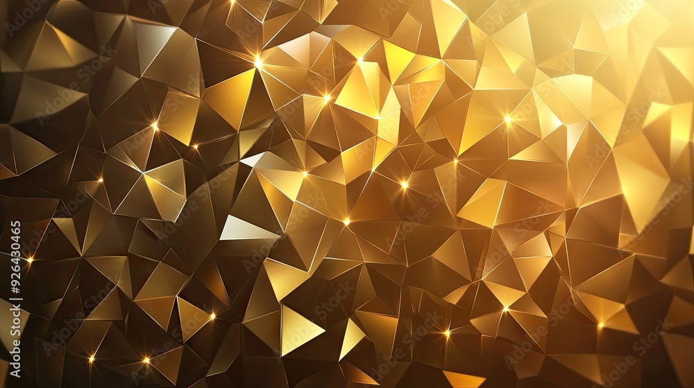 Gold polygonal geometric abstract background with a blend of shimmering tones and angles, perfect for upscale vector illustrations. Gold polygonal geometric abstract background with a blend of shimmering tones and angles, perfect for upscale vector illustrations.