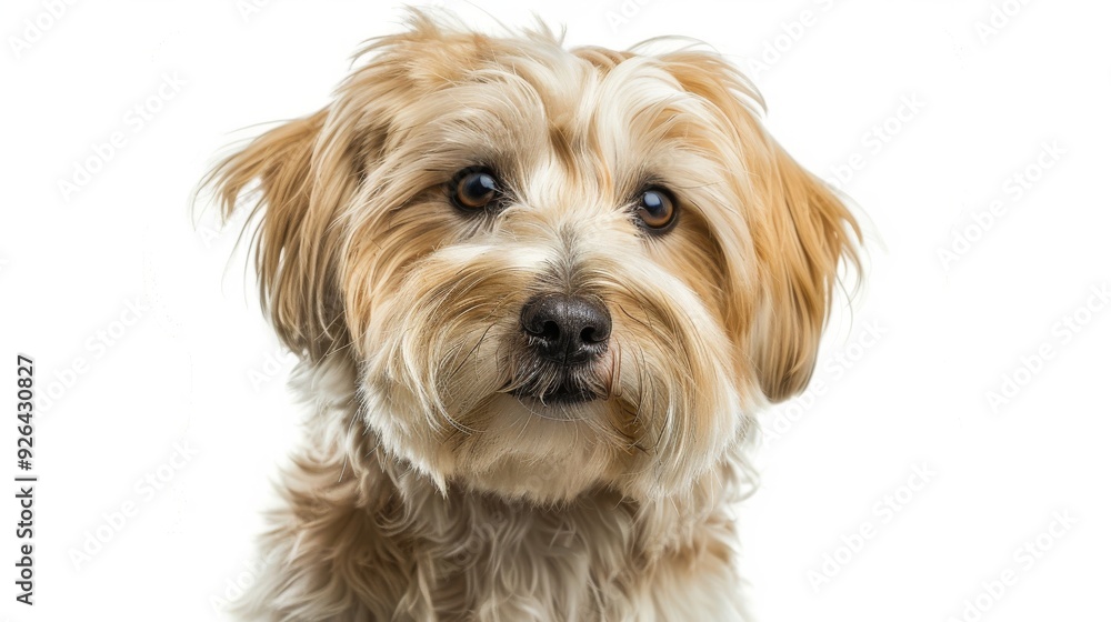 Purebred dog on isolated white background with space for your text Purebred dog on isolated white background with space for your text