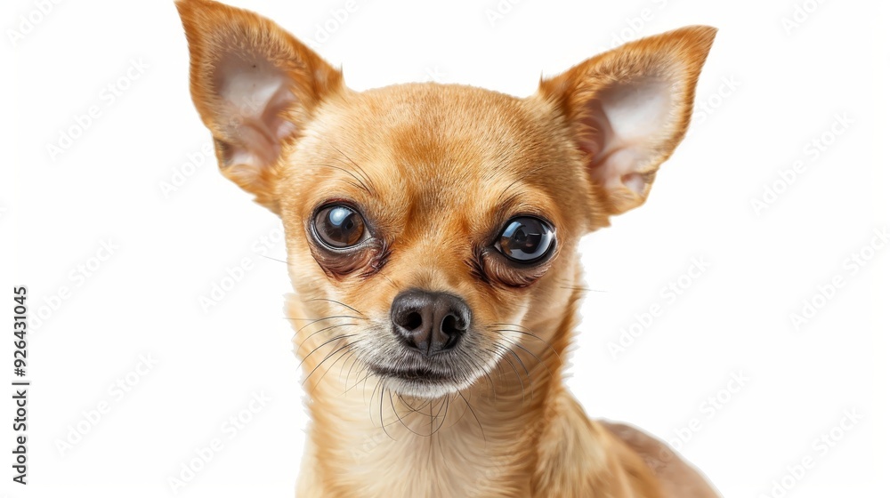Purebred dog on isolated white background with space for your text Purebred dog on isolated white background with space for your text