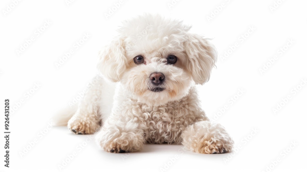 Purebred dog on isolated white background with space for your text Purebred dog on isolated white background with space for your text