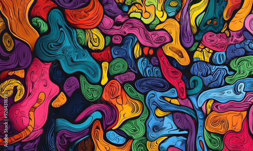 abstract beautiful pattern and color combination background