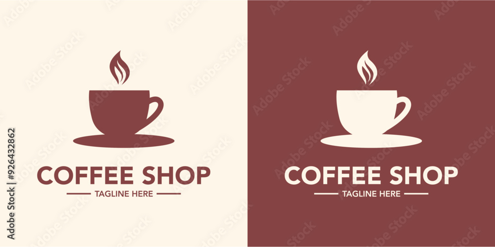 Creative coffee shop logo design Creative coffee shop logo design