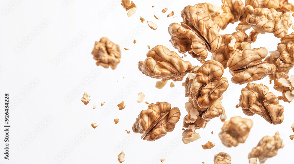 walnuts isolated on white background walnuts isolated on white background