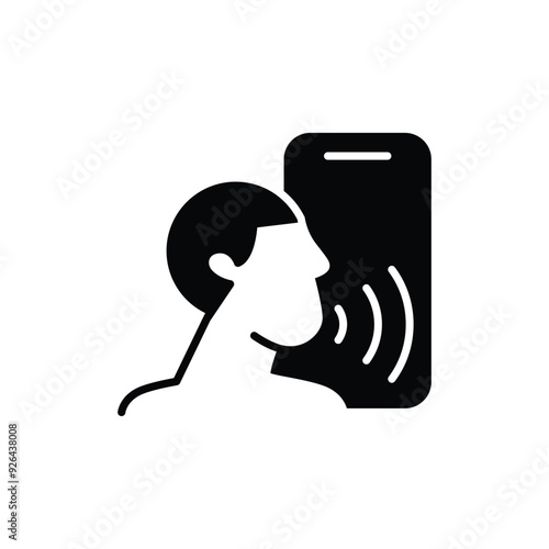 calling solid icon vector design good for web or mobile app