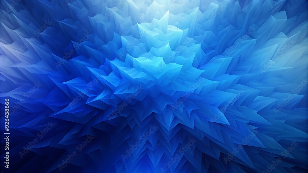 Obraz premium Abstract Blue Geometric Pattern.