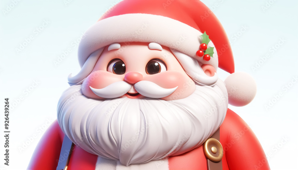 Funny Santa Claus cartoon on white background. Time to celebrate Christmas Funny Santa Claus cartoon on white background. Time to celebrate Christmas
