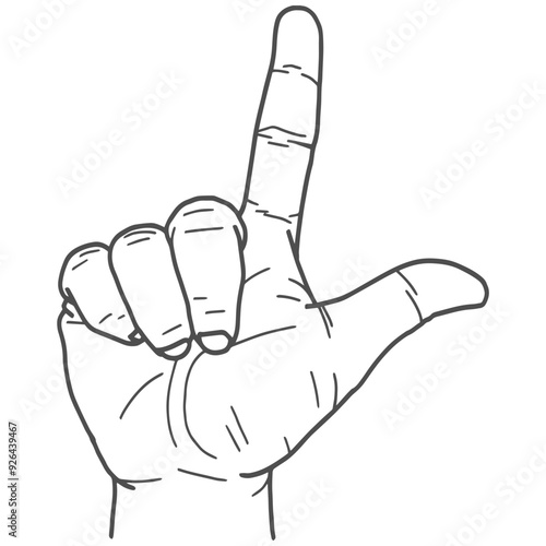 index finger and thumb