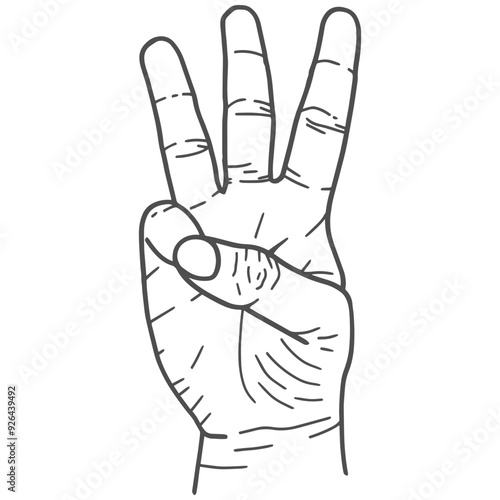 three fingers