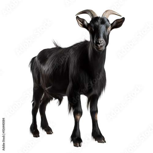 goat on a white background