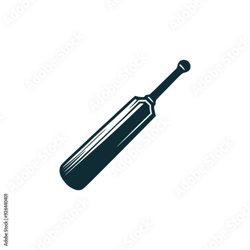 cricket bat sport logo vector illustration template design