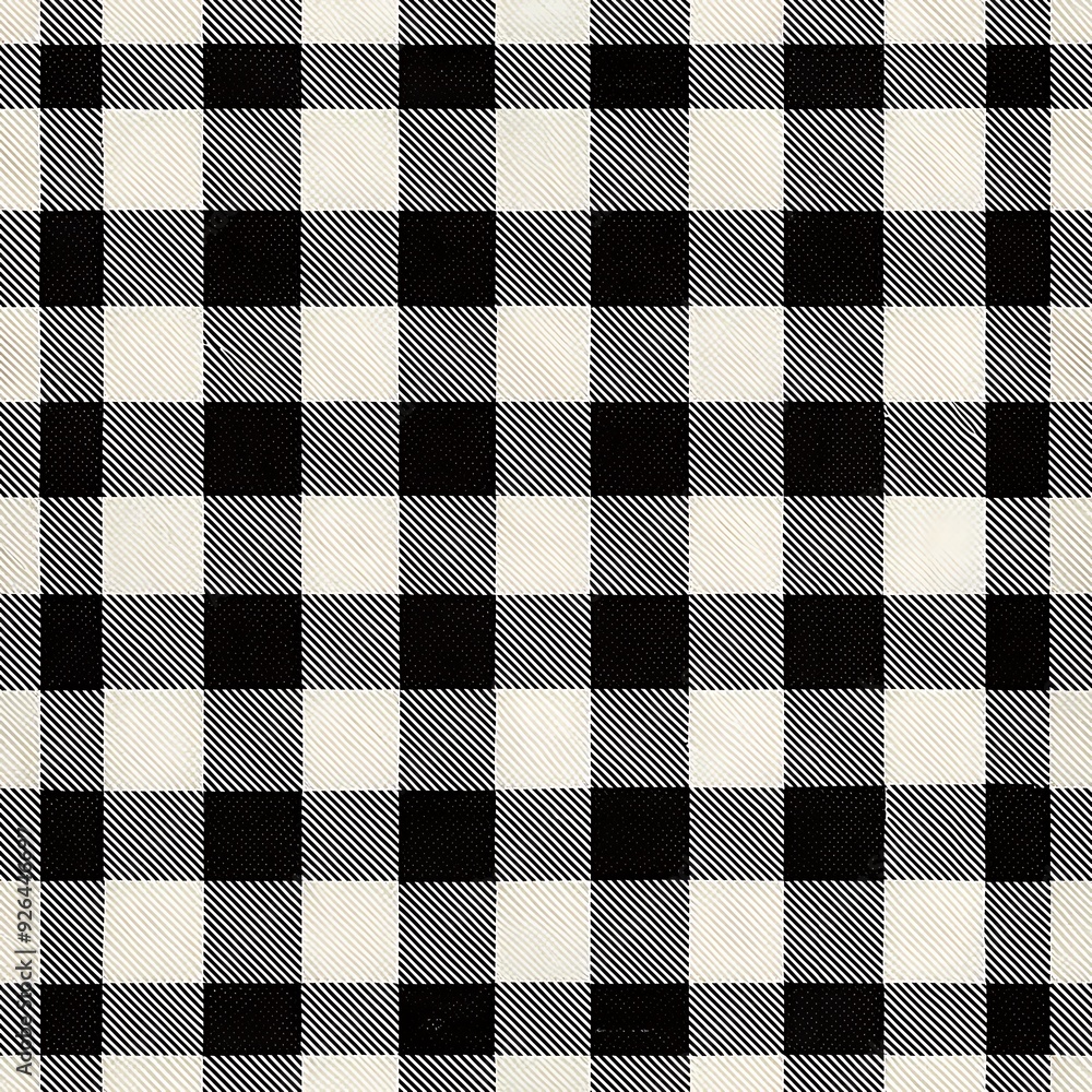 Black and White Plaid Pattern Background. Black and White Plaid Pattern Background.