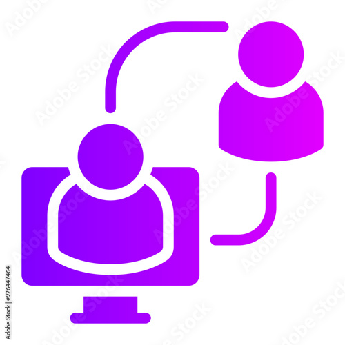 online mentor gradient icon