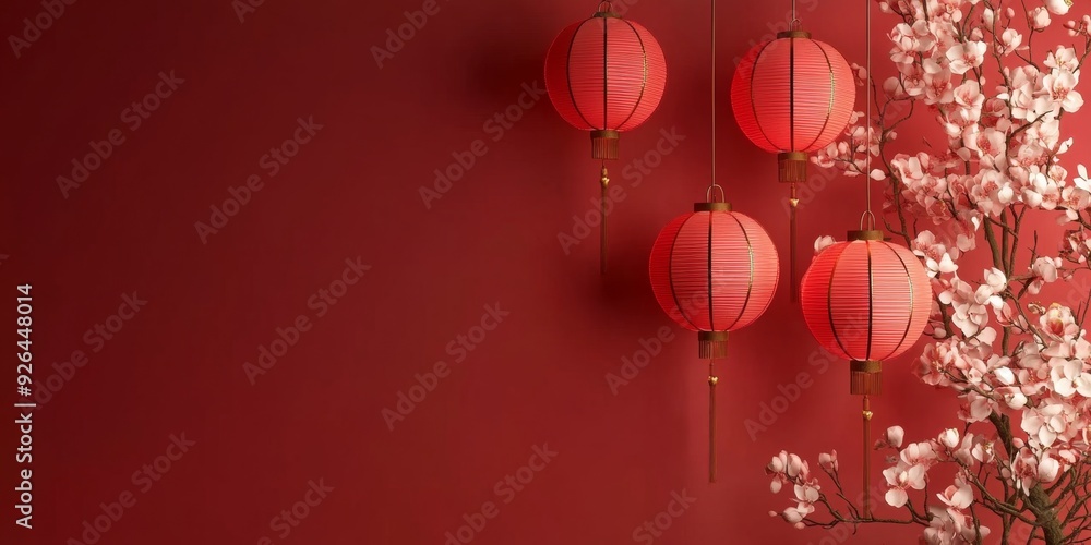 Enchanting 2025 Lunar New Year Celebration: Abstract Creative Snake Zodiac Design with Floral Motifs and Lanterns. Festive Chinese Year of the Snake Artwork on Vibrant Red-Gold Background. Artistic UI Enchanting 2025 Lunar New Year Celebration: Abstract Creative Snake Zodiac Design with Floral Motifs and Lanterns. Festive Chinese Year of the Snake Artwork on Vibrant Red-Gold Background. Artistic UI