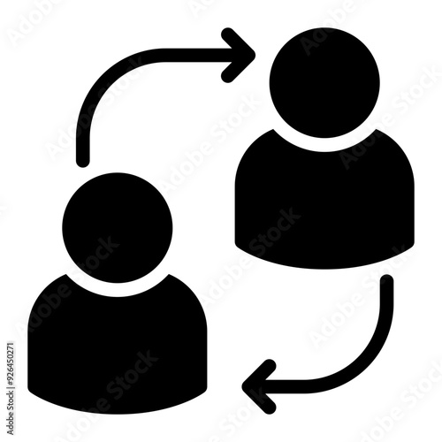 mentorship glyph icon