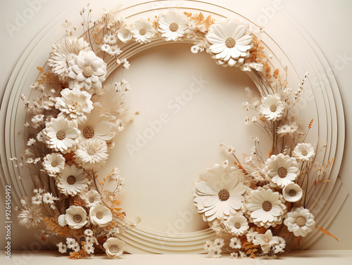 Amazing Wedding Backdrop, flower frame background